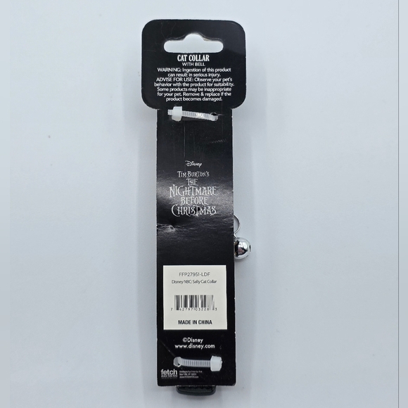 Disney Nightmare Before Christmas Sally Breakaway Cat Collar with Bell - Picture 3 of 3